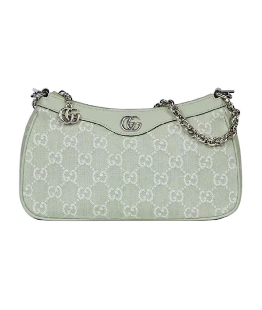 GUCCI Бирюзовая сумка через плечо, фото 1