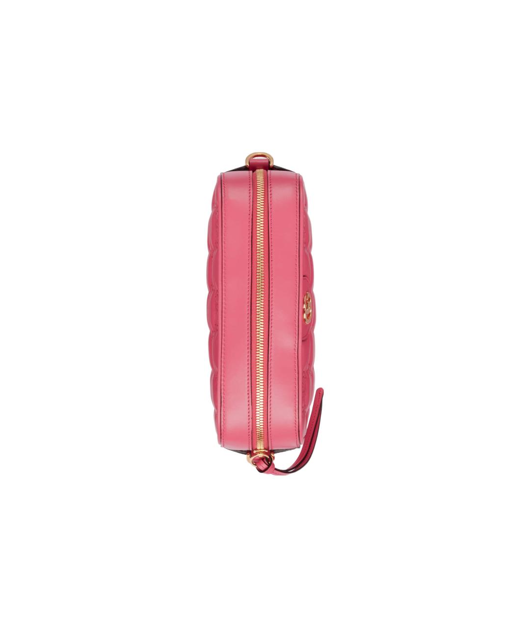 GUCCI Розовая кожаная сумка через плечо, фото 6