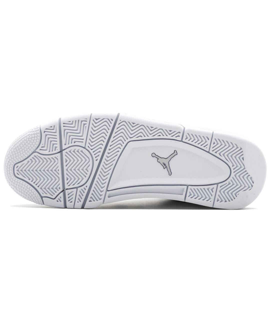 JORDAN Белые кожаные высокие кроссовки / кеды, фото 4