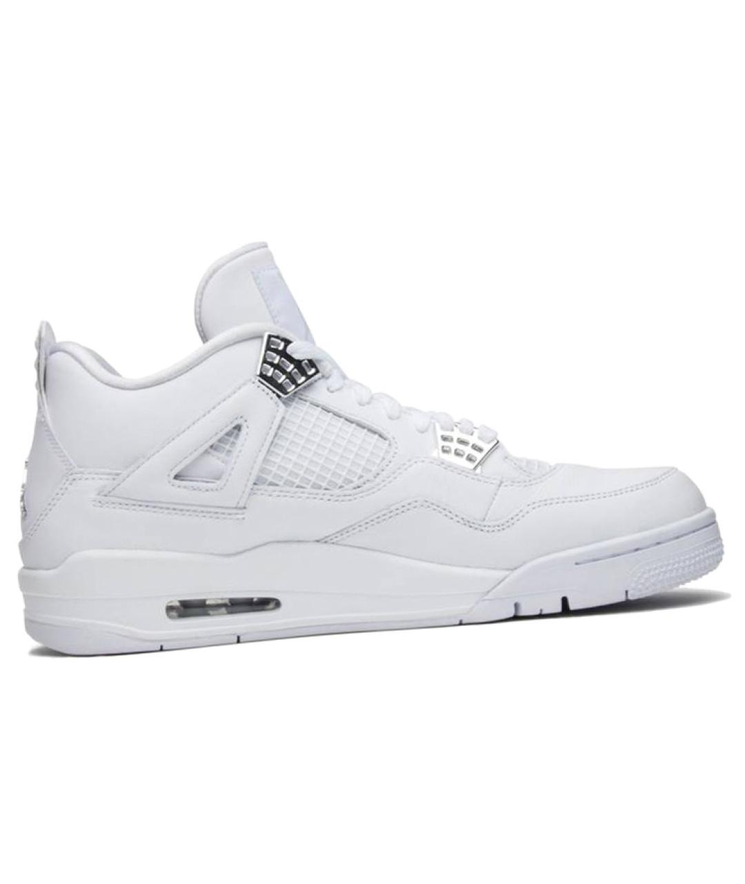 JORDAN Белые кожаные высокие кроссовки / кеды, фото 1