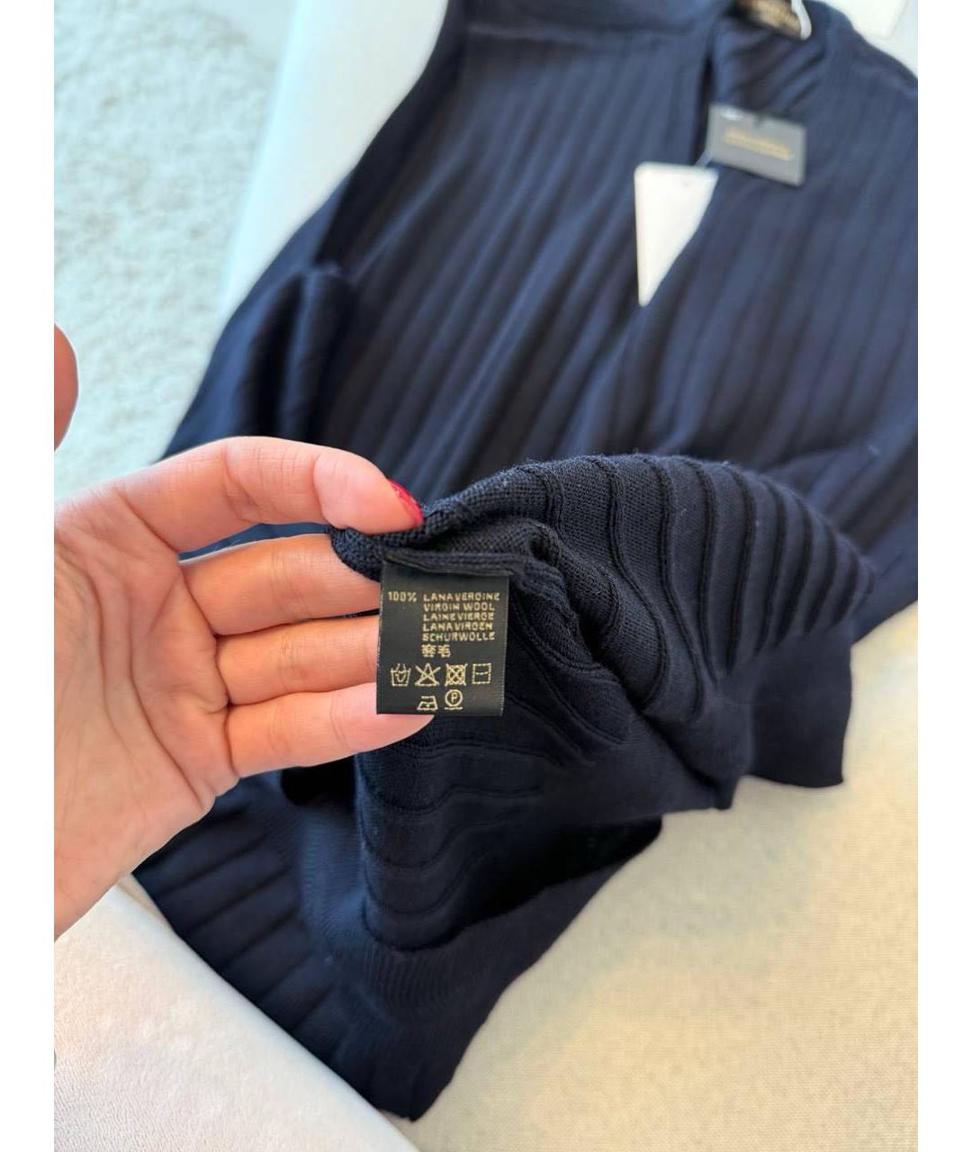 CORNELIANI Синий шерстяной жилет, фото 7