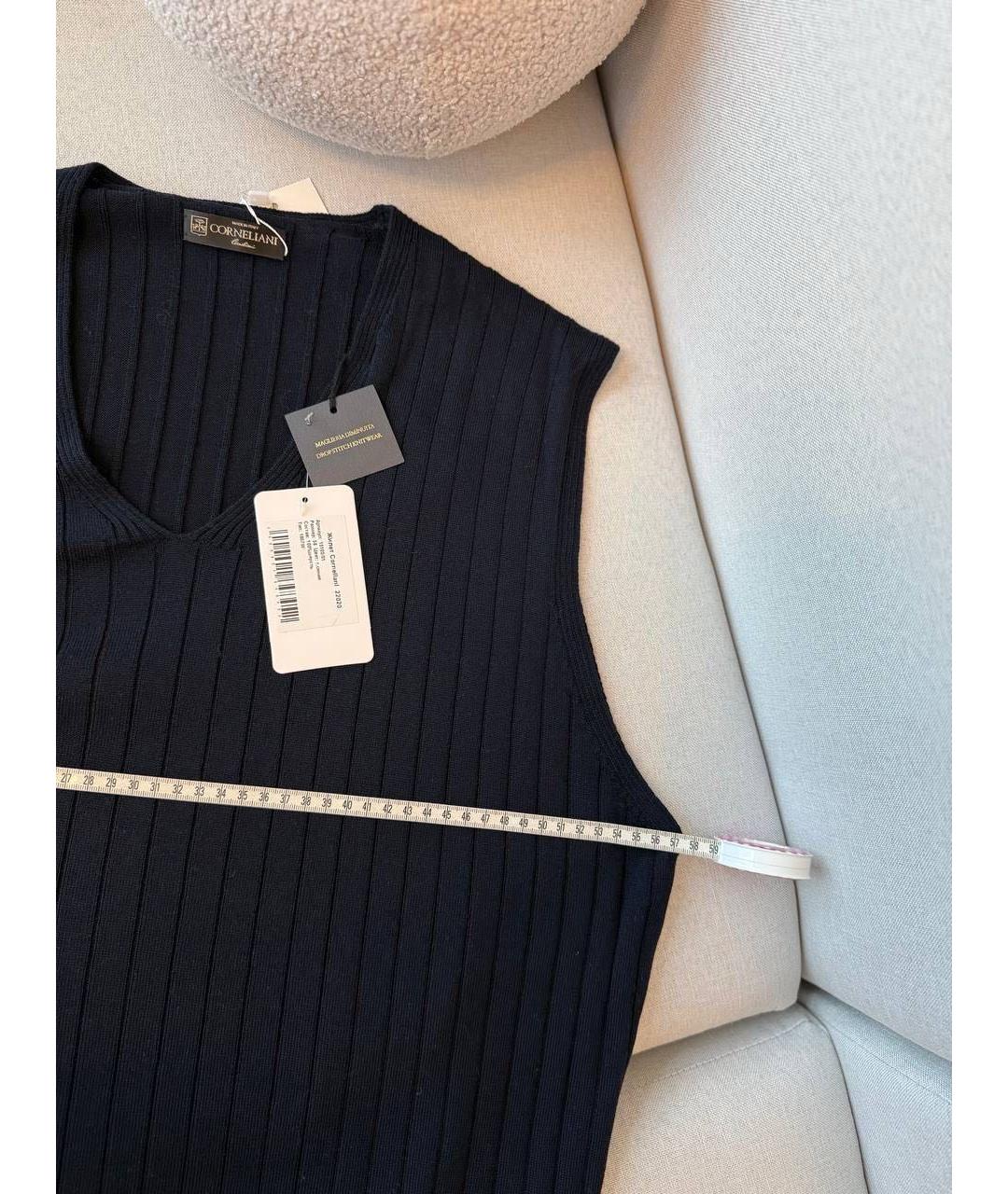 CORNELIANI Синий шерстяной жилет, фото 4