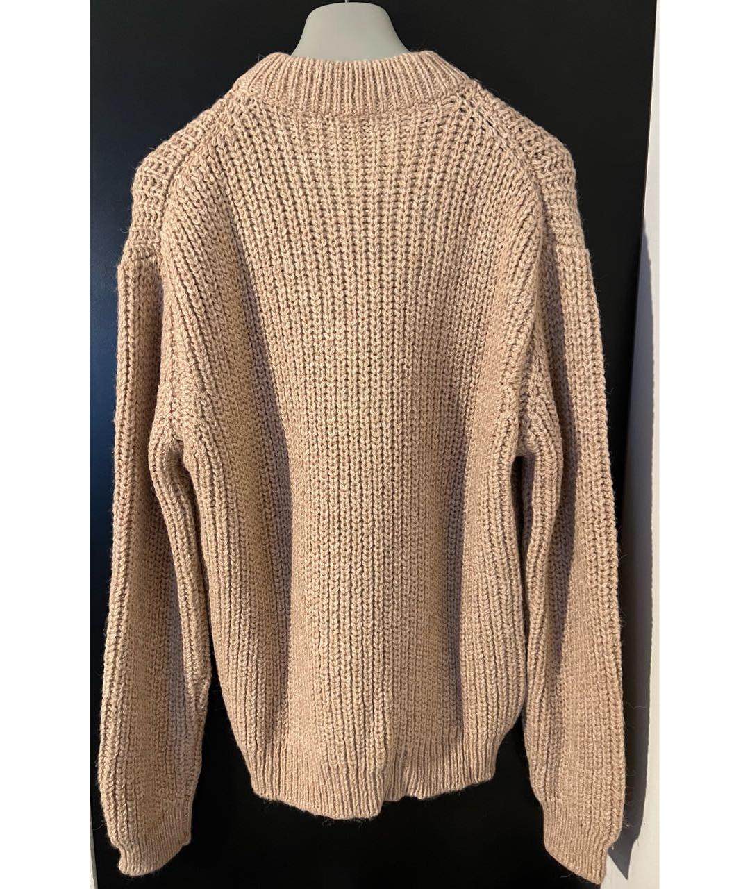 PRADA Бежевый шерстяной джемпер / свитер, фото 2