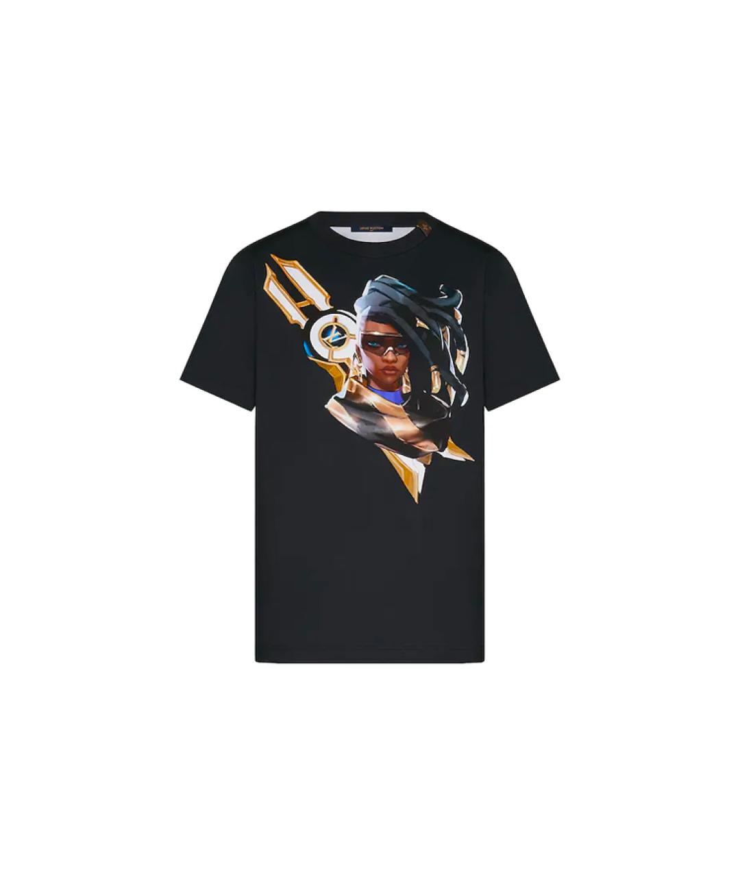 LOUIS VUITTON Черная футболка, фото 1