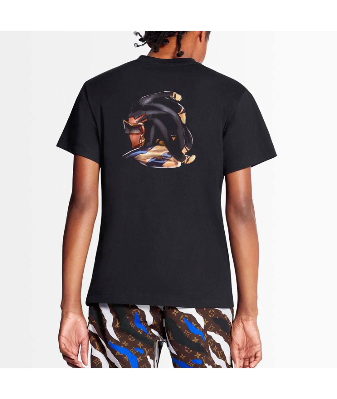 LOUIS VUITTON Черная футболка, фото 3