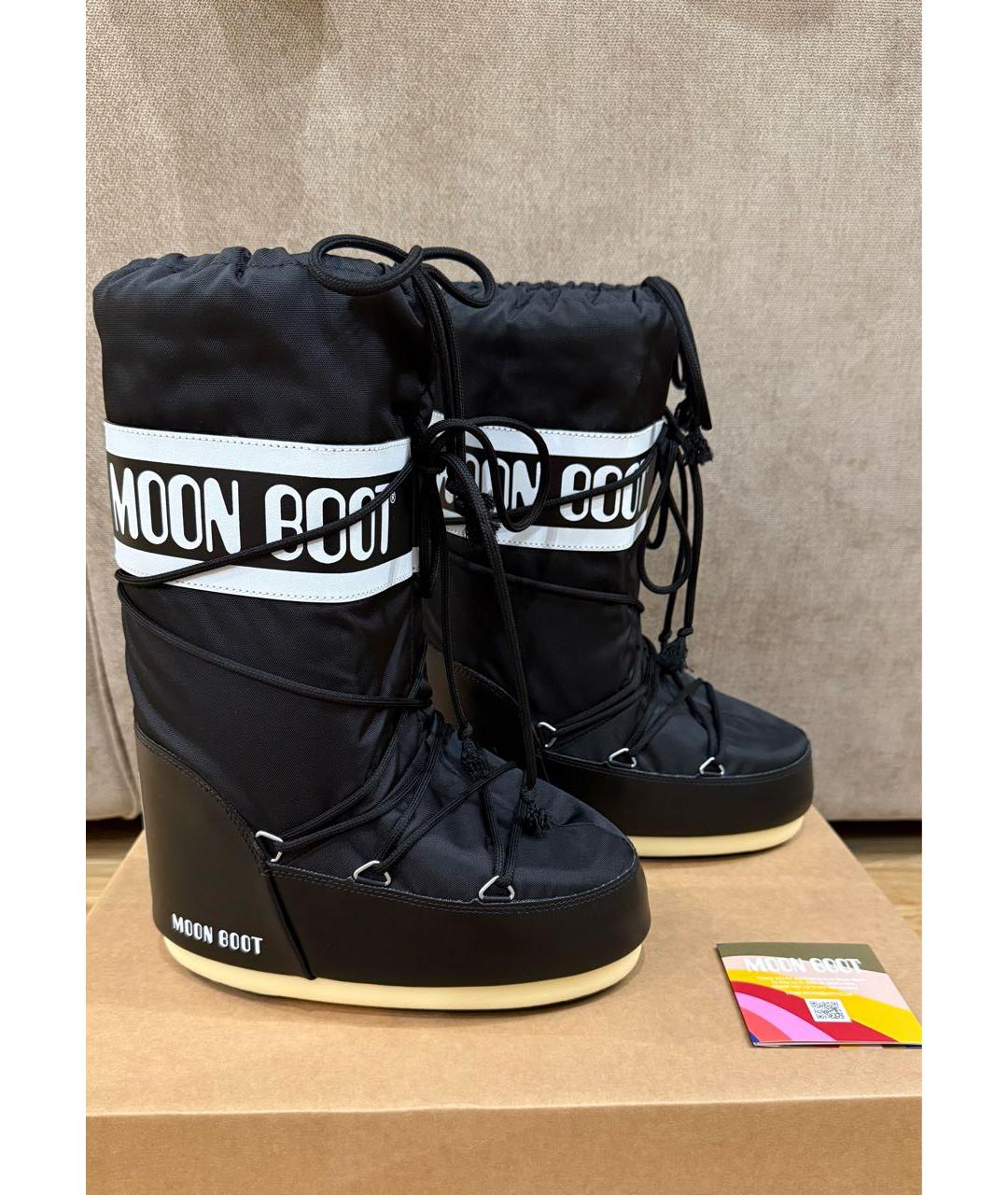 MOON BOOT Черные сапоги, фото 9