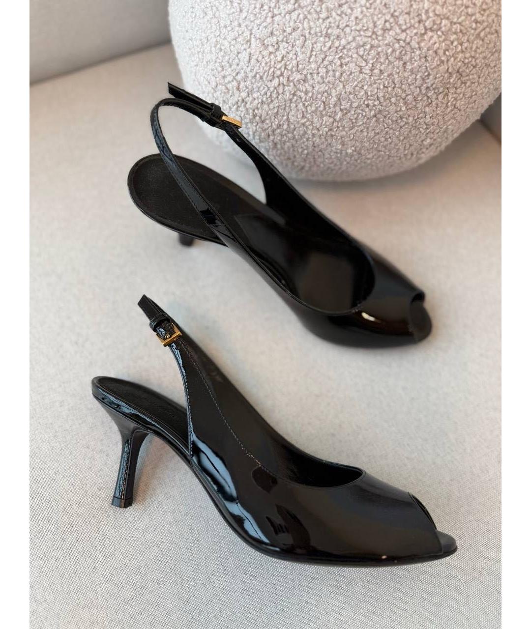 TOM FORD Черные кожаные босоножки, фото 7