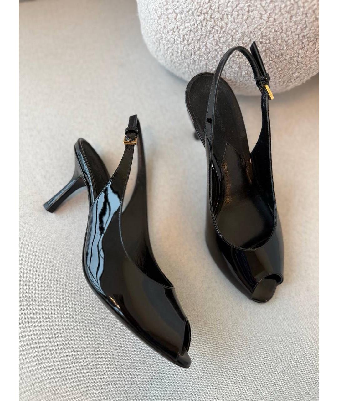 TOM FORD Черные кожаные босоножки, фото 6