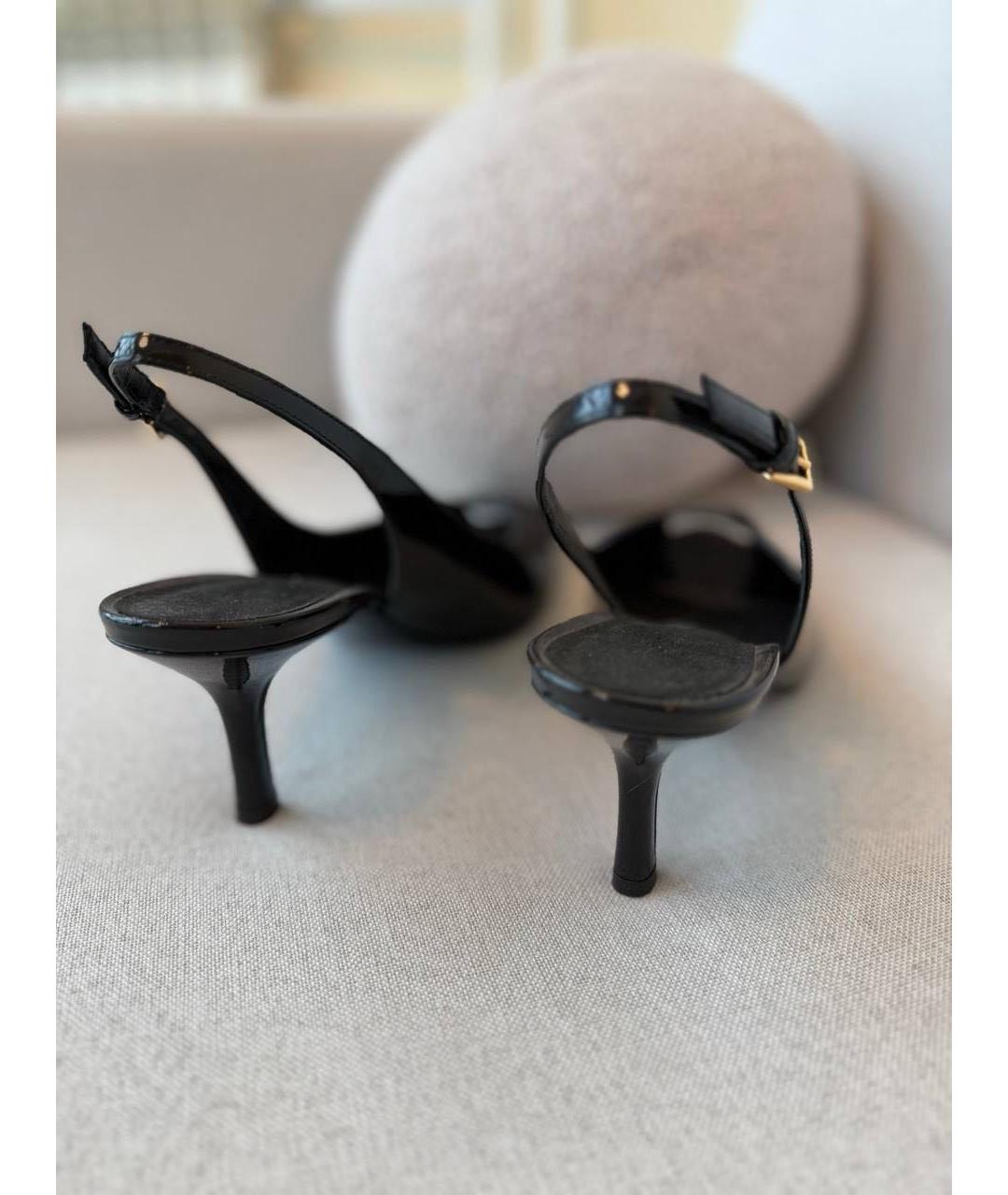 TOM FORD Черные кожаные босоножки, фото 3