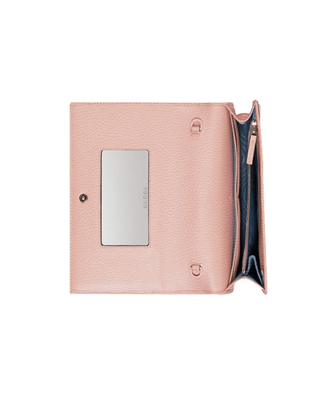 GUCCI Розовая кожаная сумка через плечо, фото 8