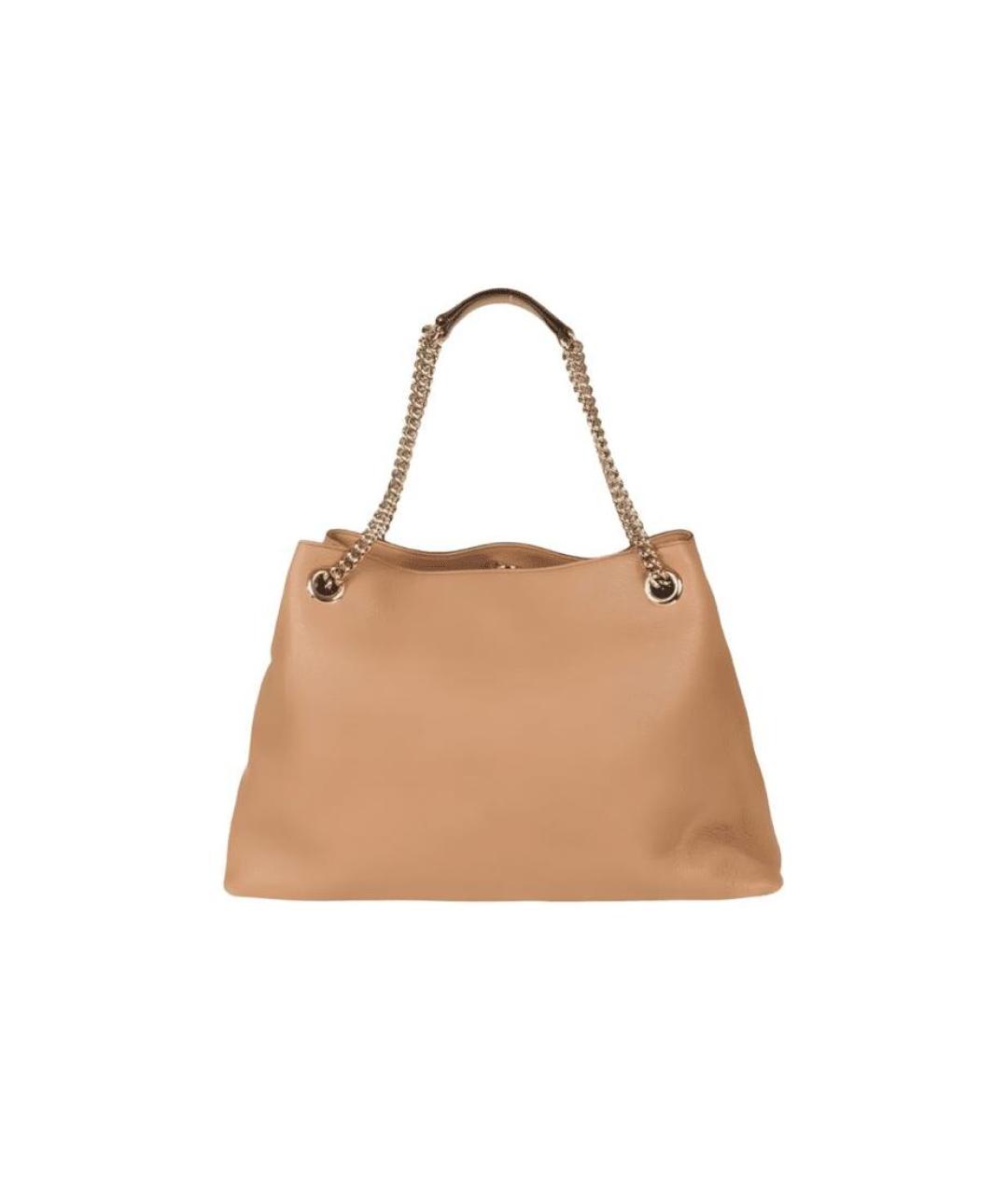 GUCCI Бежевая кожаная сумка через плечо, фото 3