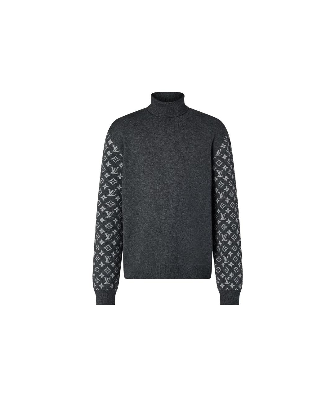 LOUIS VUITTON Серый кашемировый джемпер / свитер, фото 7