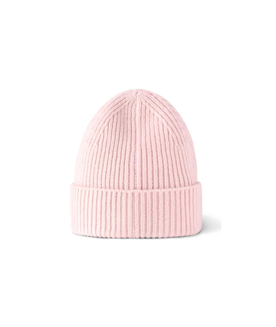 LOUIS VUITTON Розовая кашемировая шапка, фото 3