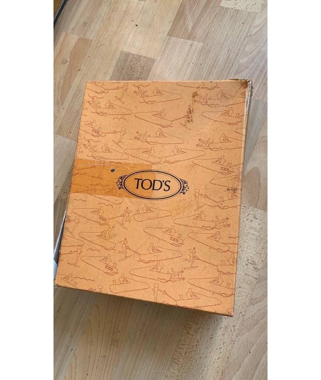 TOD'S Черные кожаные лоферы, фото 4