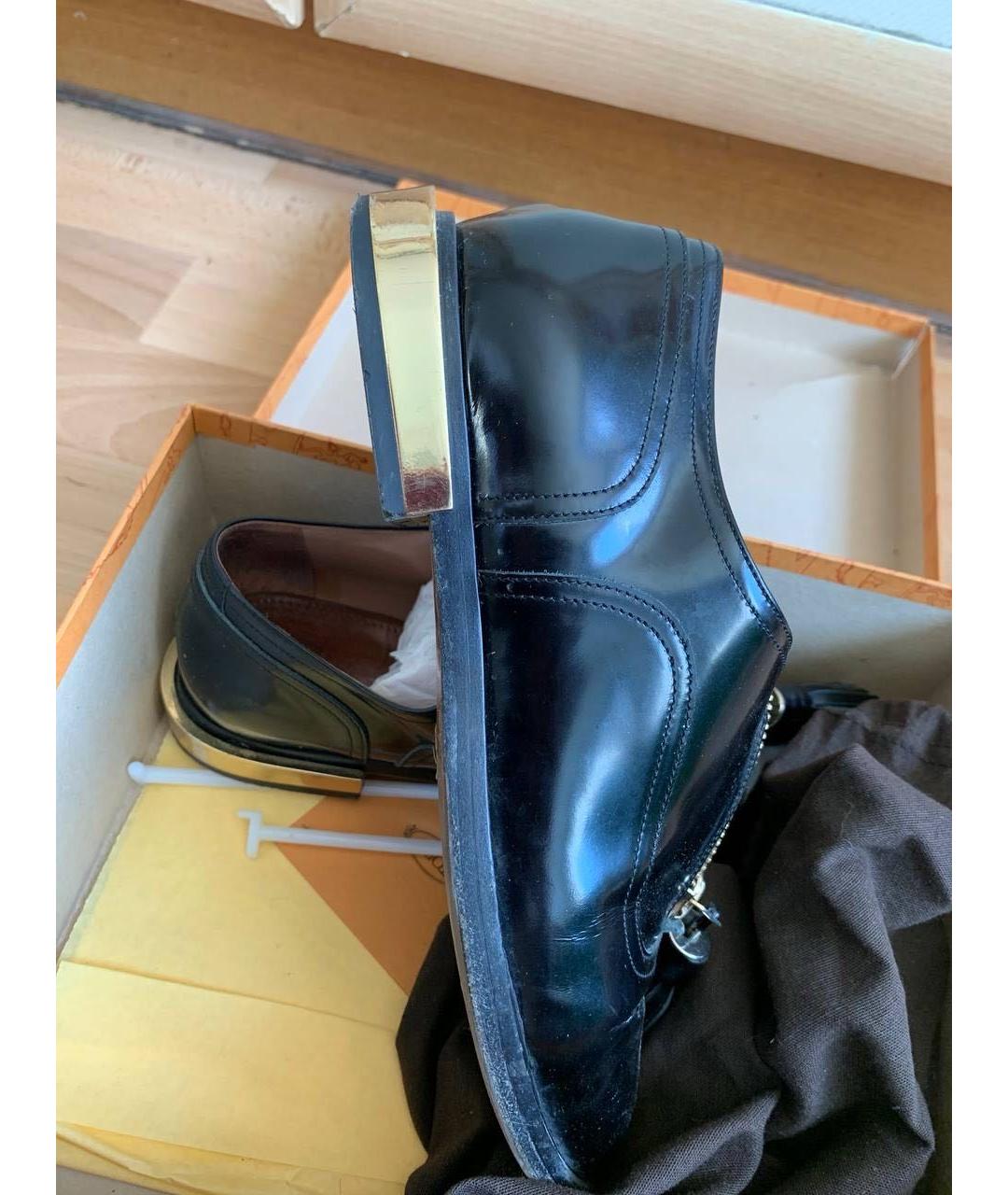 TOD'S Черные кожаные лоферы, фото 3