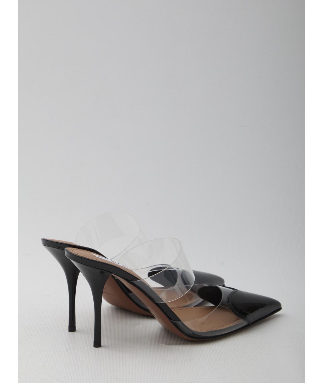 ALAIA Черные кожаные мюли, фото 2