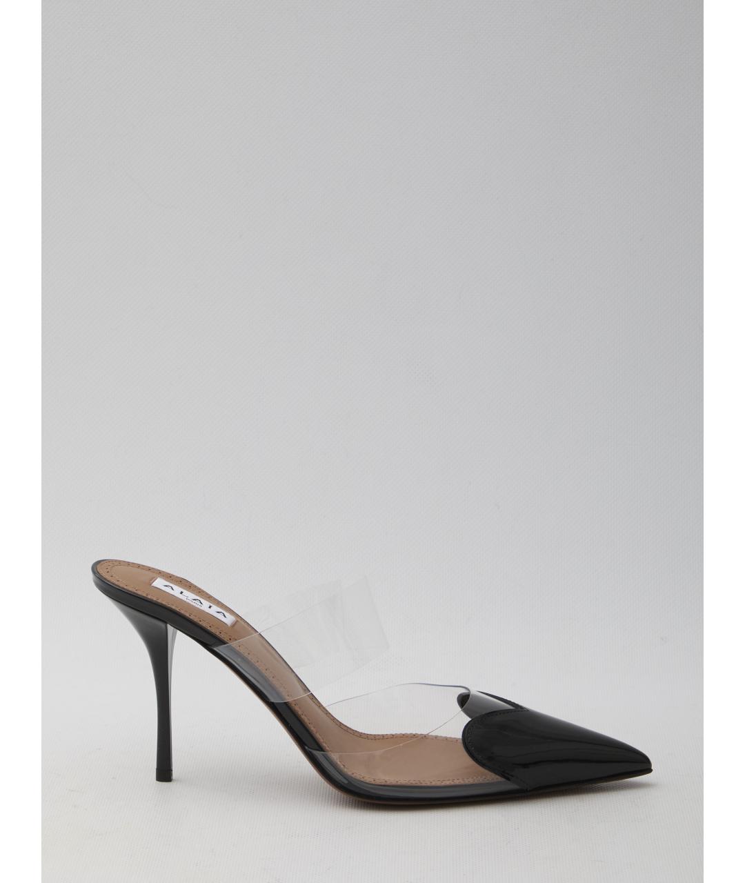 ALAIA Черные кожаные мюли, фото 5