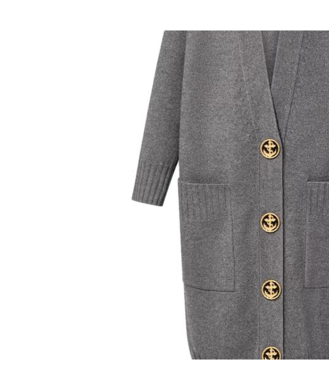 LOUIS VUITTON Серый шерстяной кардиган, фото 3