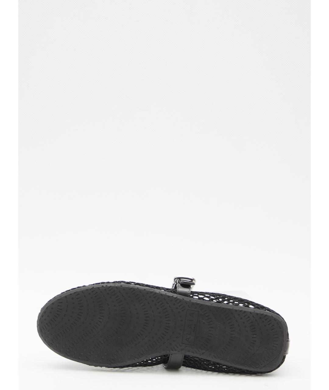 ALAIA Черные текстильные балетки, фото 4