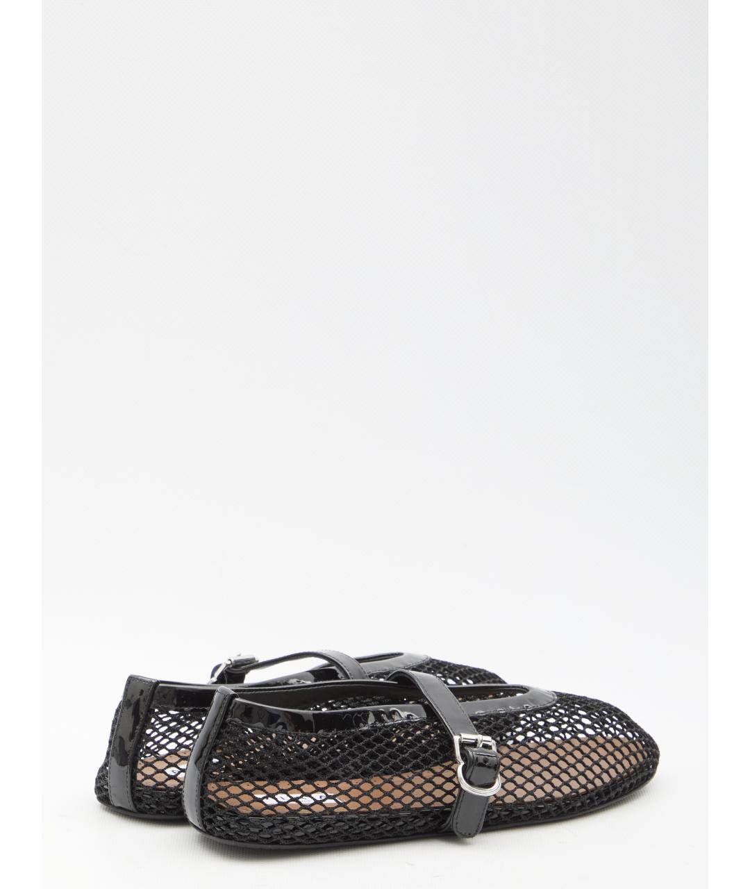 ALAIA Черные текстильные балетки, фото 3