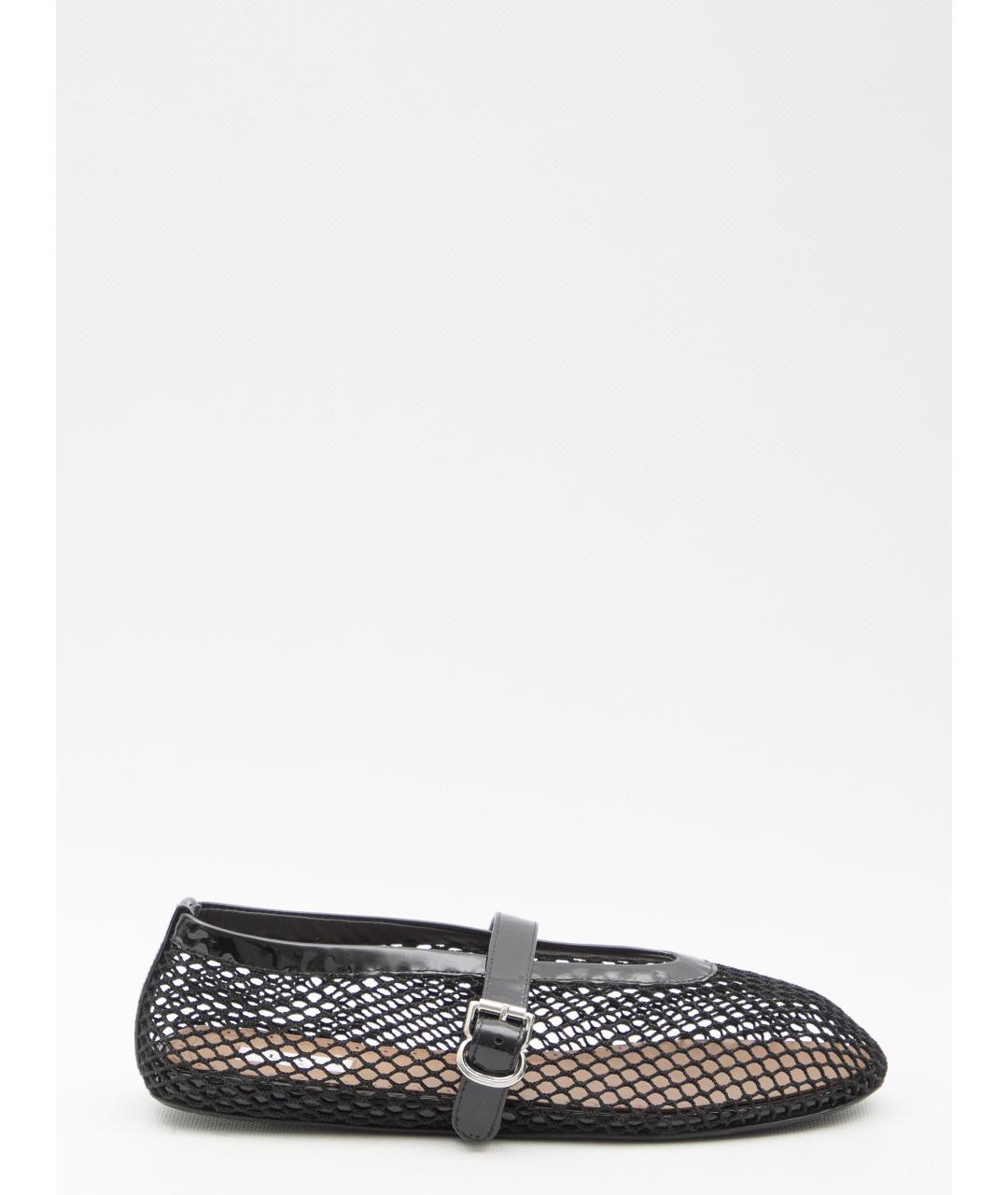 ALAIA Черные текстильные балетки, фото 6