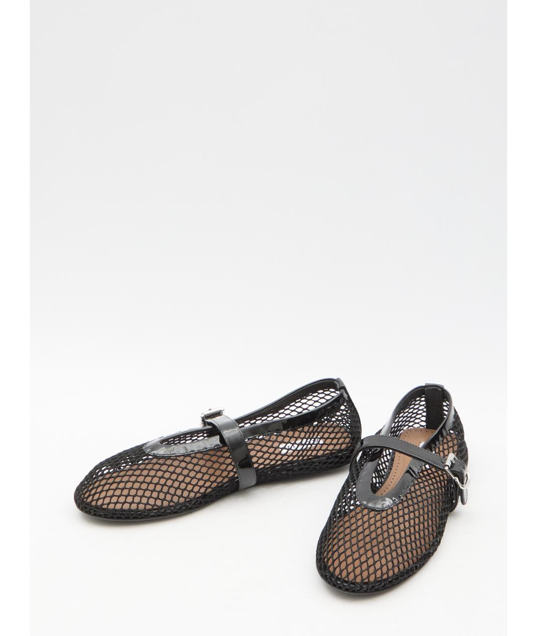 ALAIA Черные текстильные балетки, фото 5