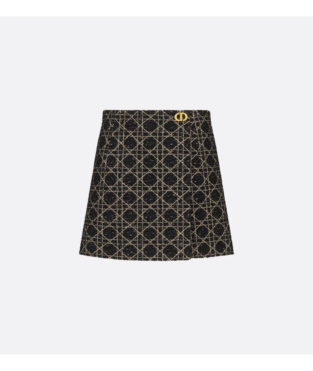 CHRISTIAN DIOR Черное твидовое пальто, фото 4