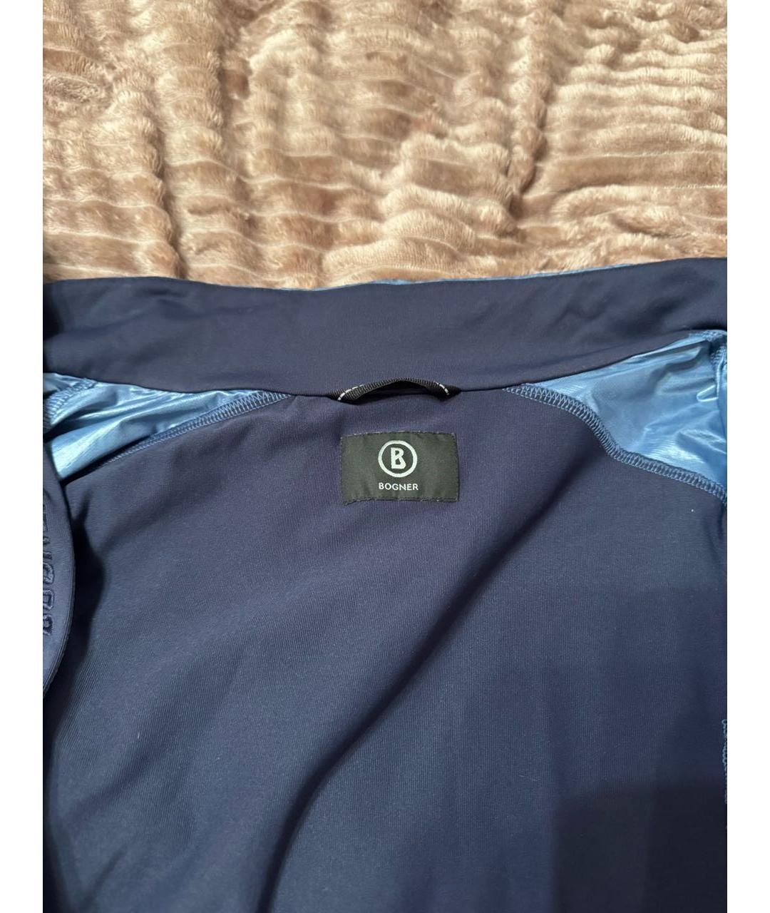 BOGNER Голубая полиэстеровая куртка, фото 3