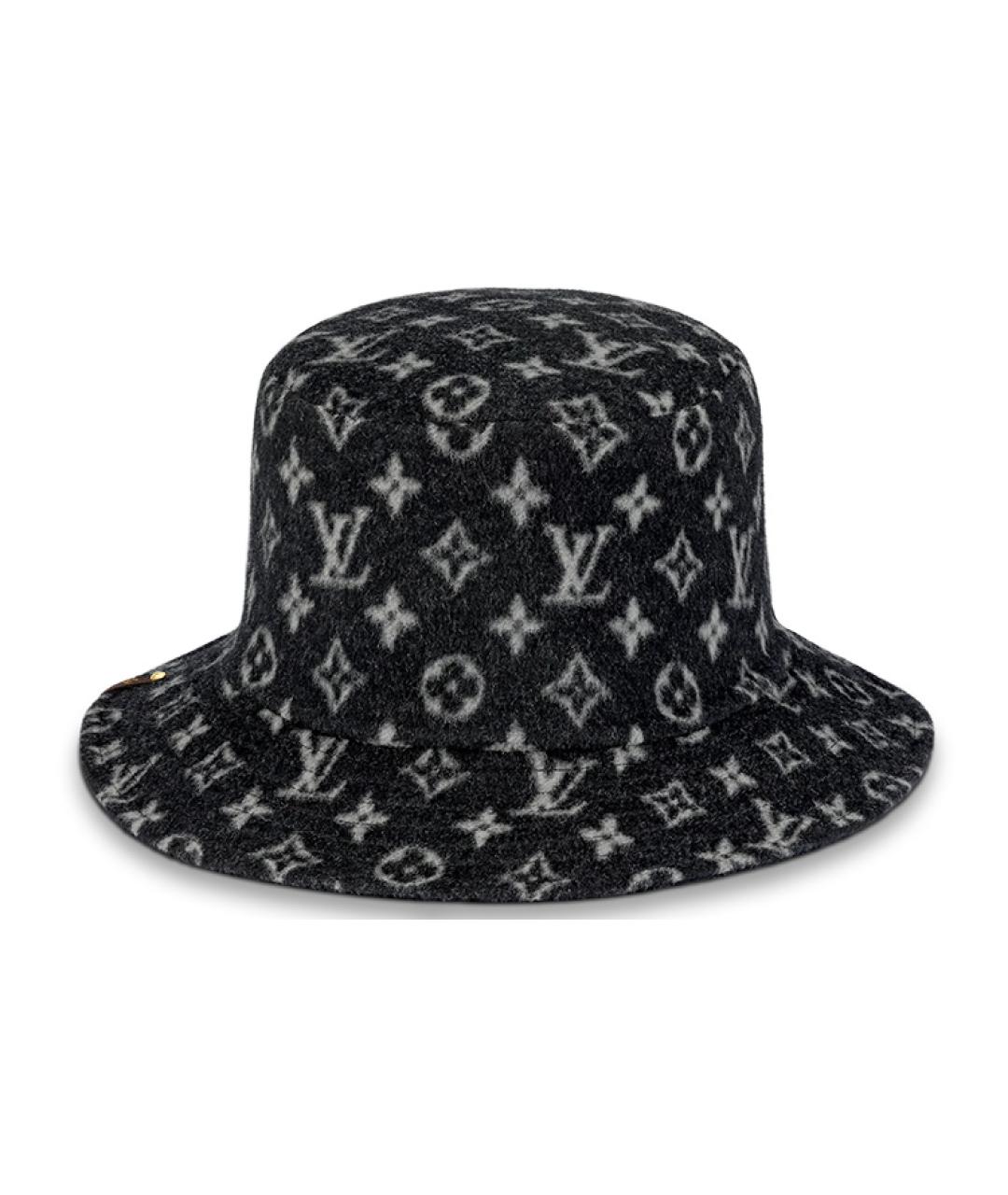 LOUIS VUITTON Черная шерстяная панама, фото 1