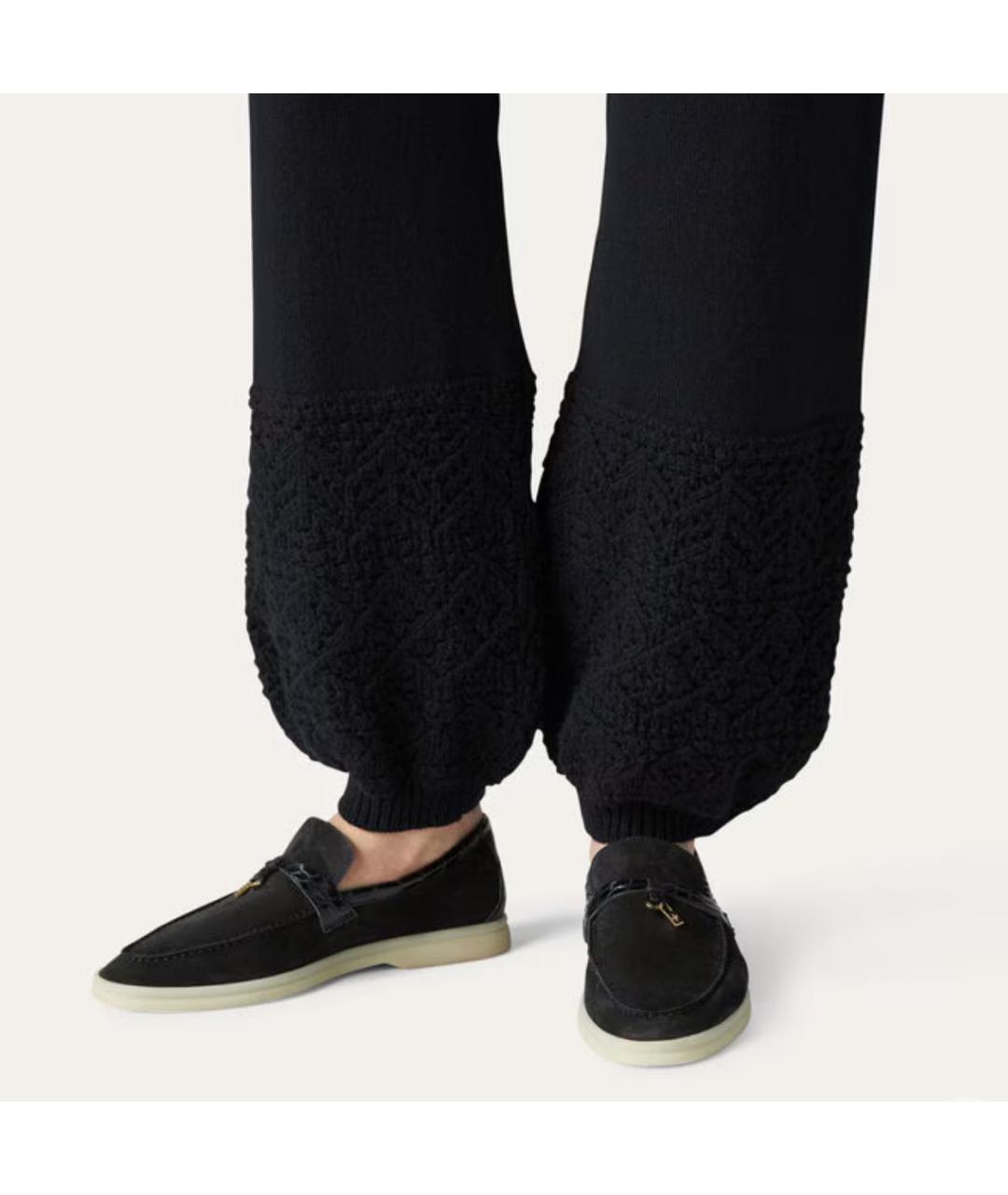 LORO PIANA Черные лоферы из экзотической кожи, фото 3