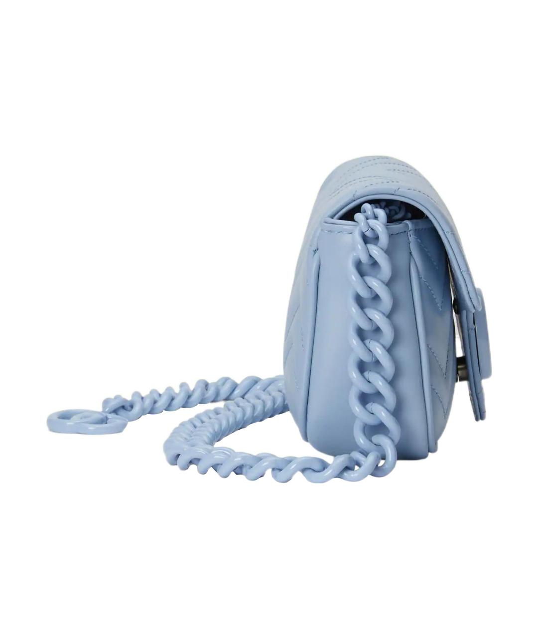 GUCCI Голубая кожаная сумка через плечо, фото 4