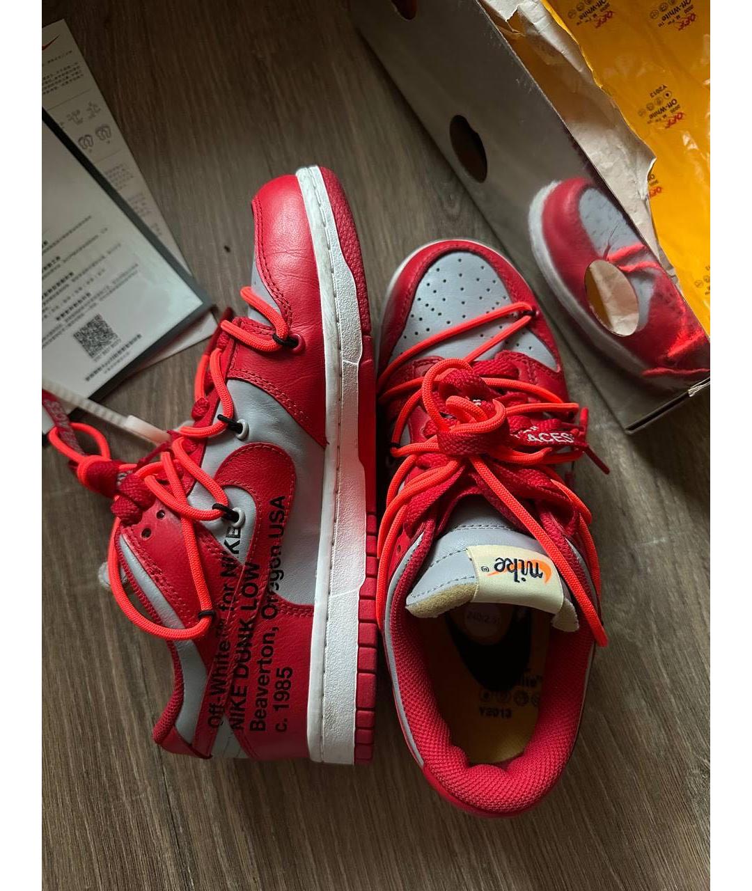 NIKE X OFF-WHITE Красные кеды, фото 8