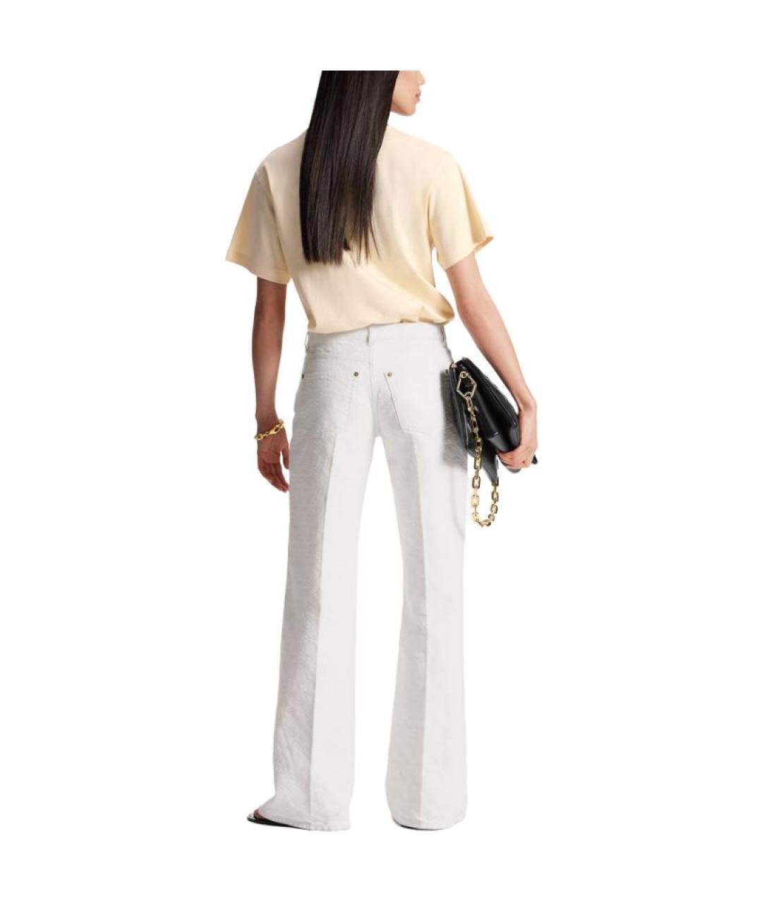 LOUIS VUITTON Бежевая хлопковая футболка, фото 4