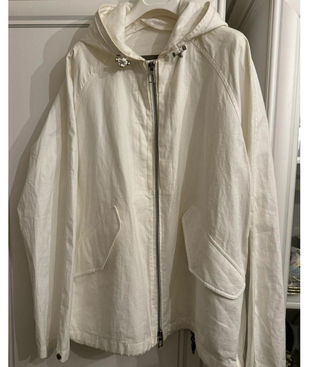 LORO PIANA Белая льняная куртка, фото 2