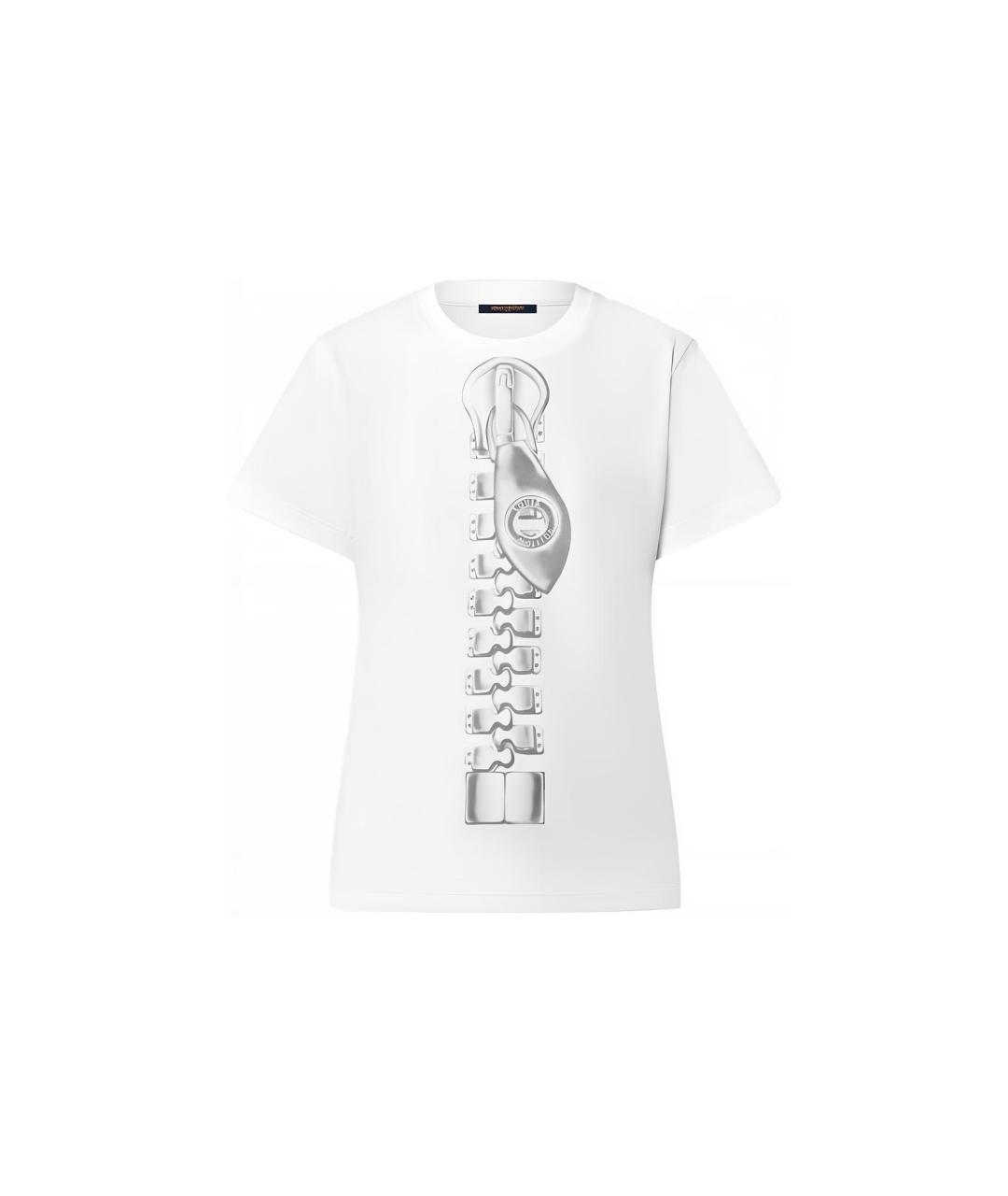 LOUIS VUITTON Белая хлопковая футболка, фото 1