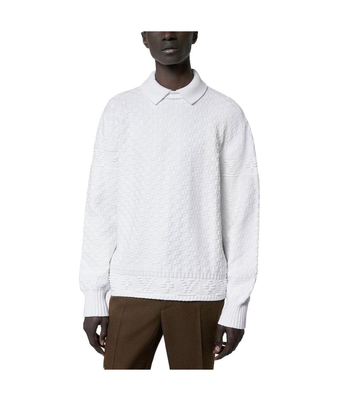LOUIS VUITTON Белый джемпер / свитер, фото 2