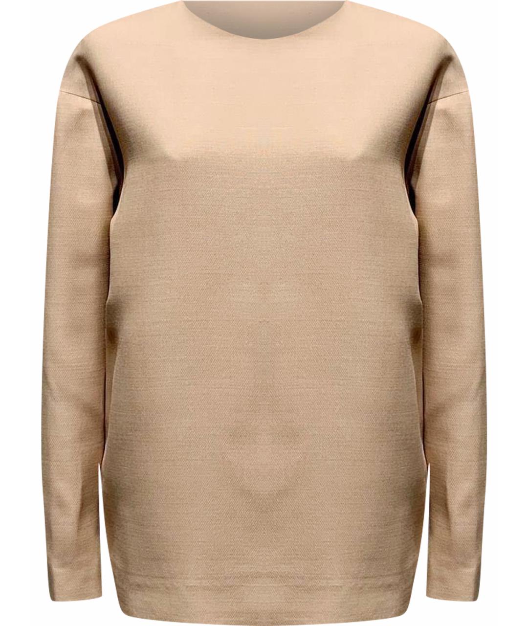 VALENTINO Бежевая шерстяная блузы, фото 1