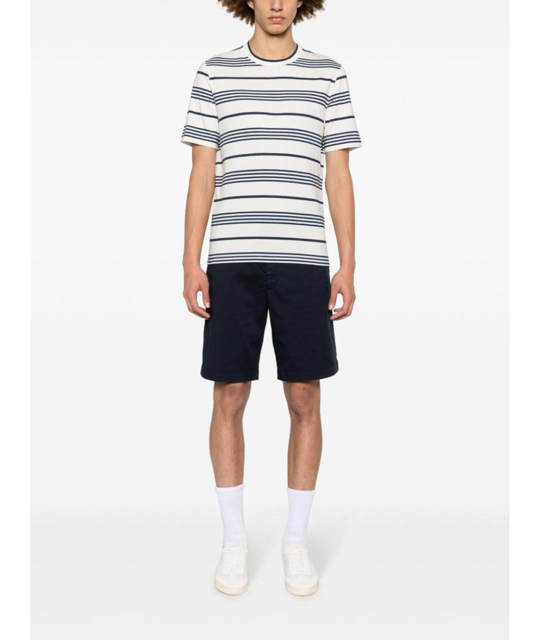 BRUNELLO CUCINELLI Синие хлопковые шорты, фото 2