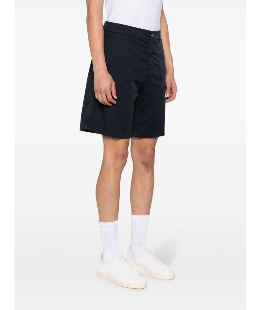 BRUNELLO CUCINELLI Синие хлопковые шорты, фото 5