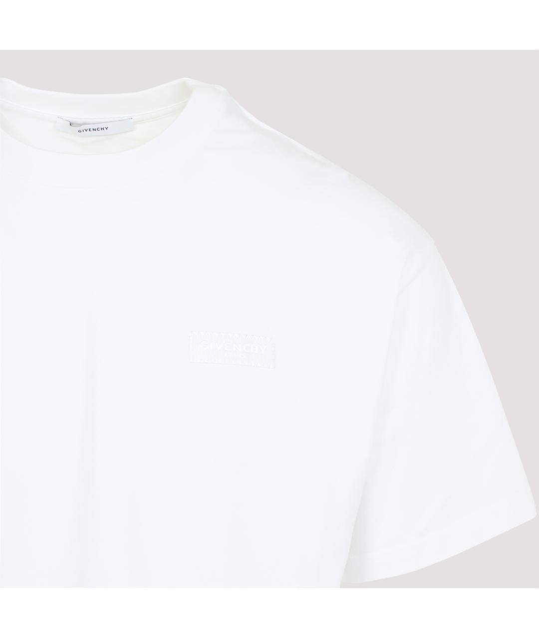 GIVENCHY Белая хлопковая футболка, фото 3