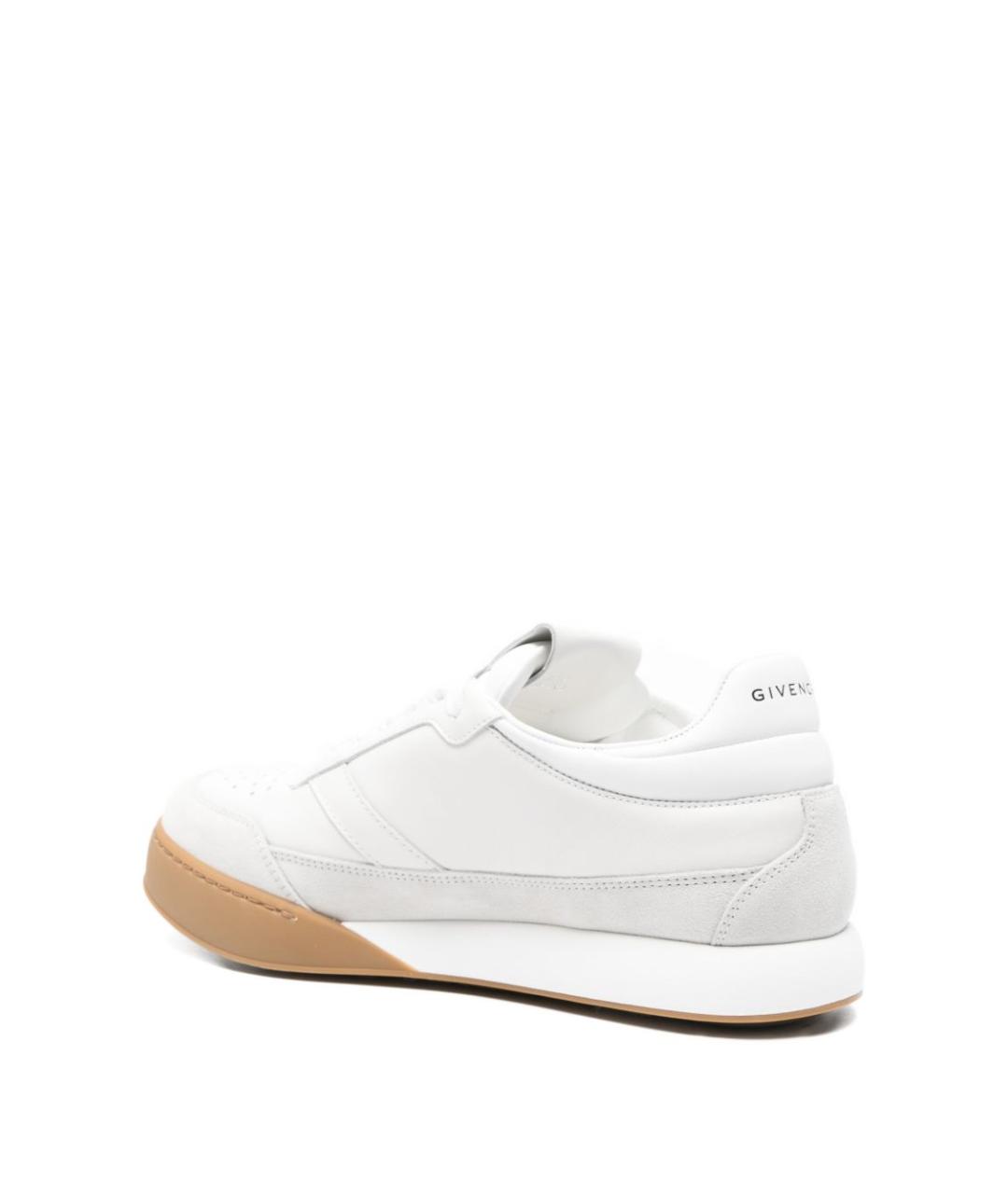 GIVENCHY Белые кожаные низкие кроссовки / кеды, фото 3