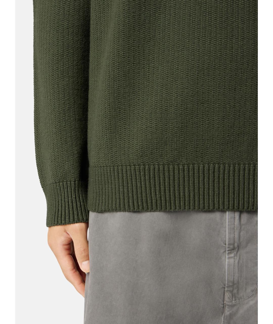 STONE ISLAND Зеленый хлопковый джемпер / свитер, фото 5