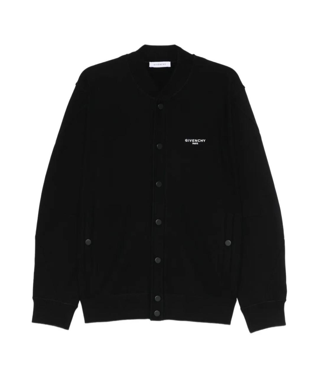 GIVENCHY Черный хлопковый кардиган, фото 1