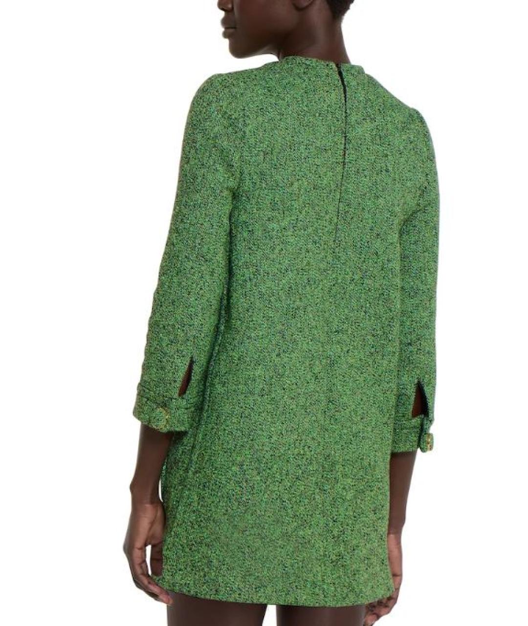 GUCCI Зеленые хлопковое повседневное платье, фото 2