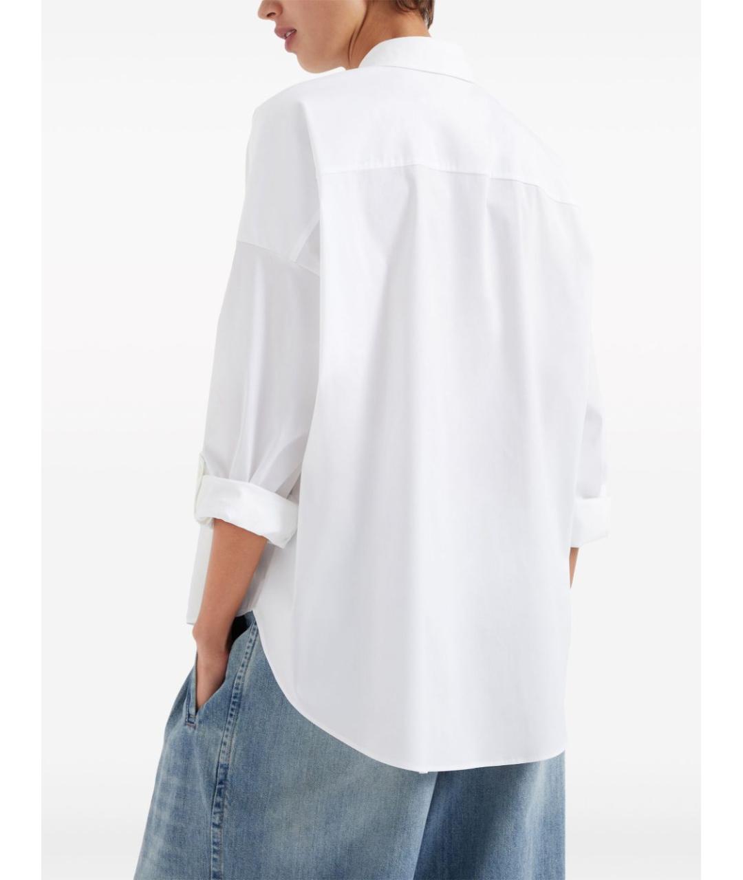 BRUNELLO CUCINELLI Белая хлопковая рубашка, фото 3