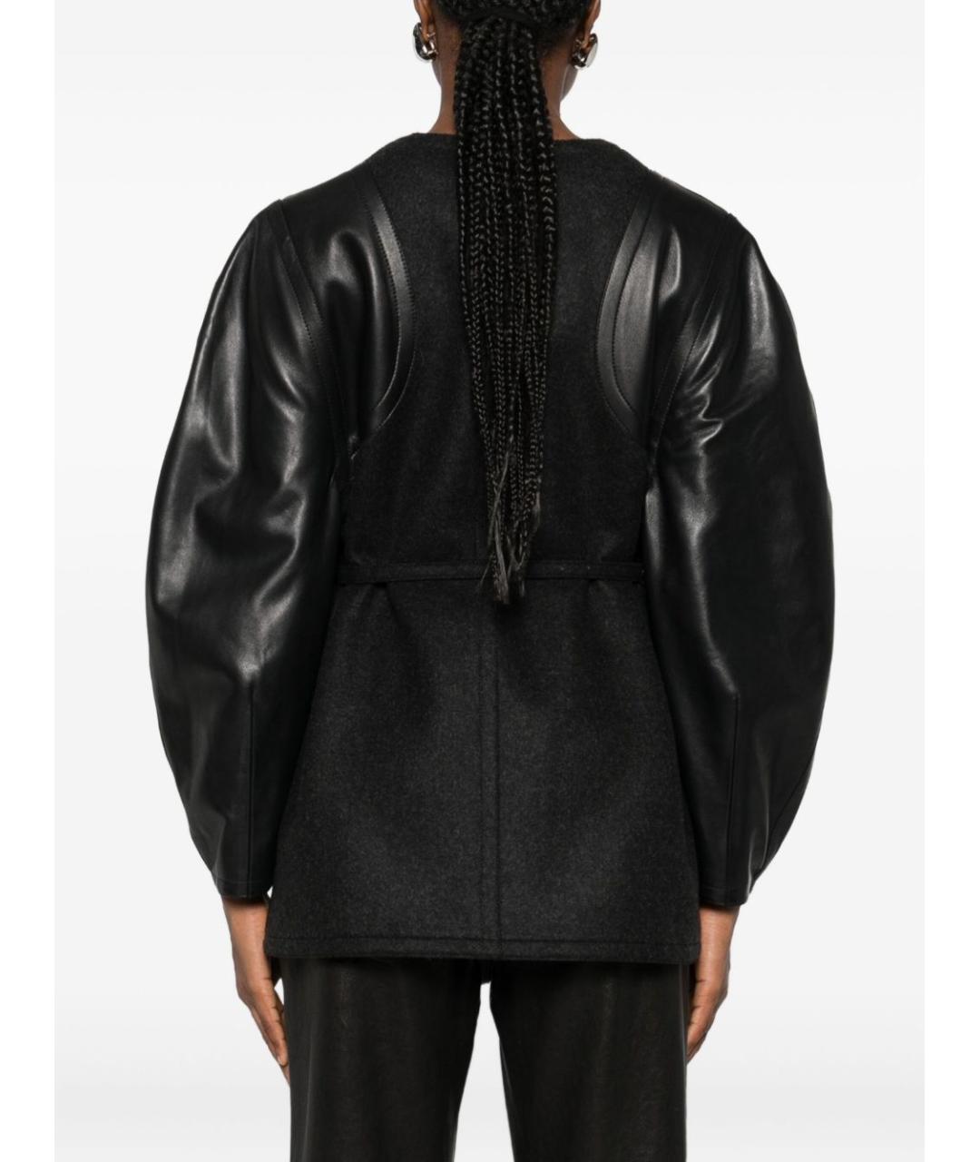 FENDI Антрацитовое шерстяное пальто, фото 4