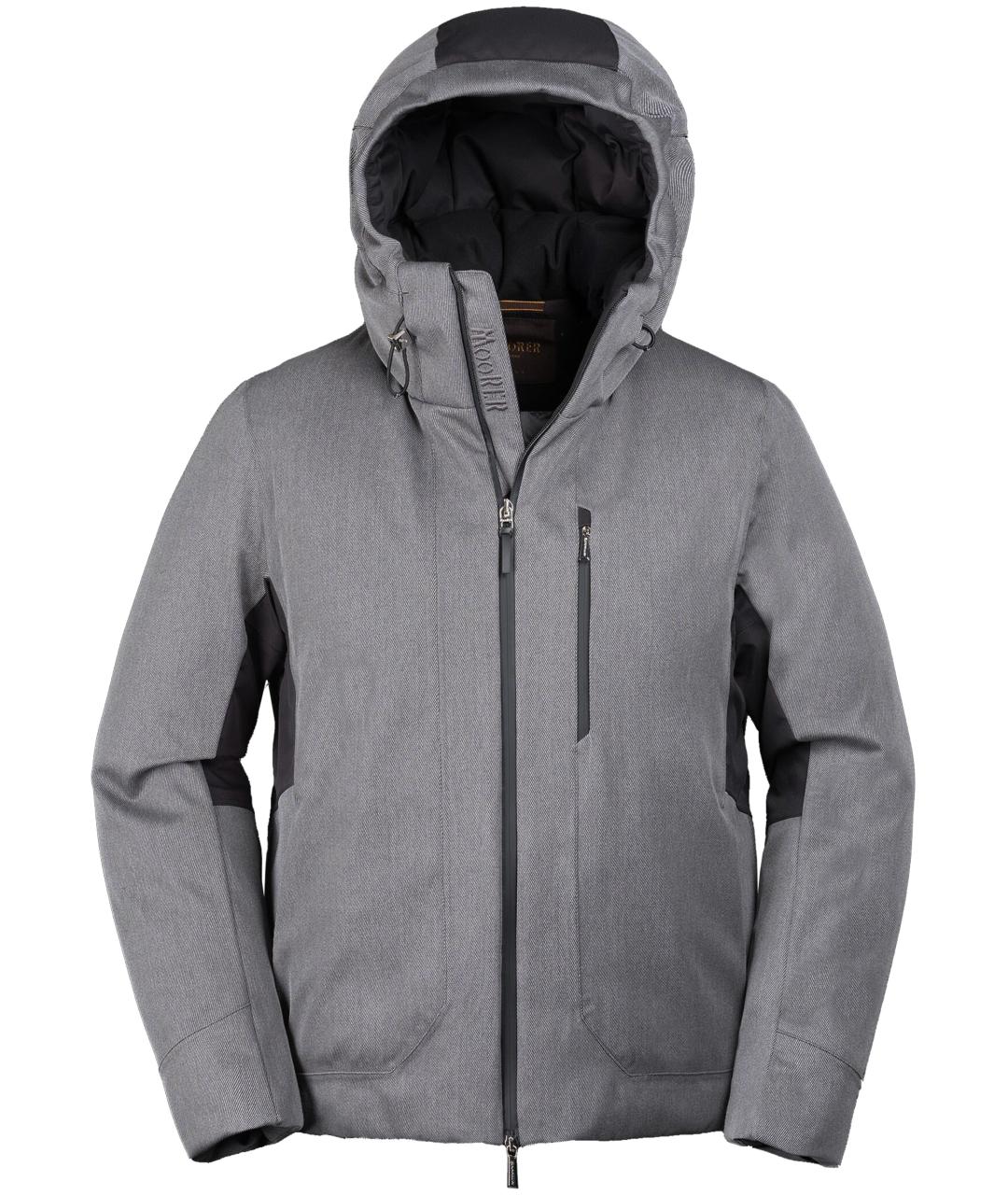 MOORER Серая полиамидовая куртка, фото 1