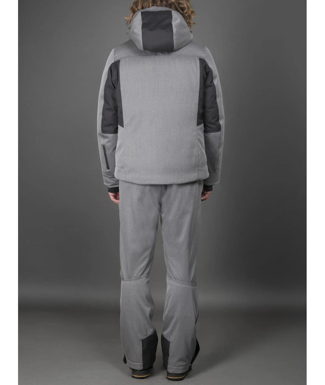 MOORER Серая полиамидовая куртка, фото 3