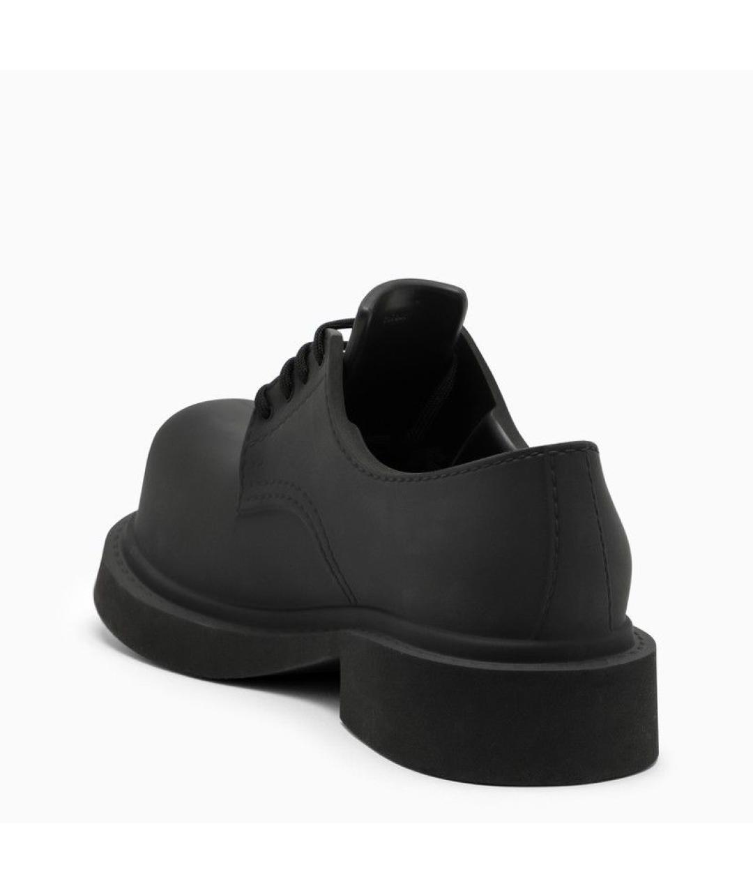 BALENCIAGA Черные кожаные низкие ботинки, фото 4