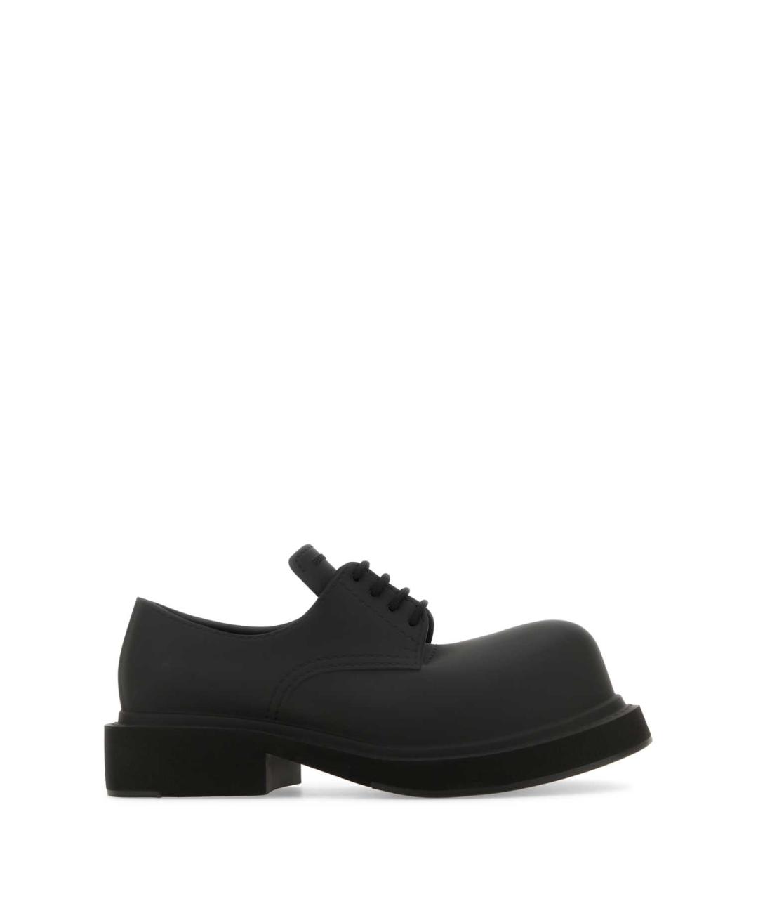 BALENCIAGA Черные кожаные низкие ботинки, фото 1